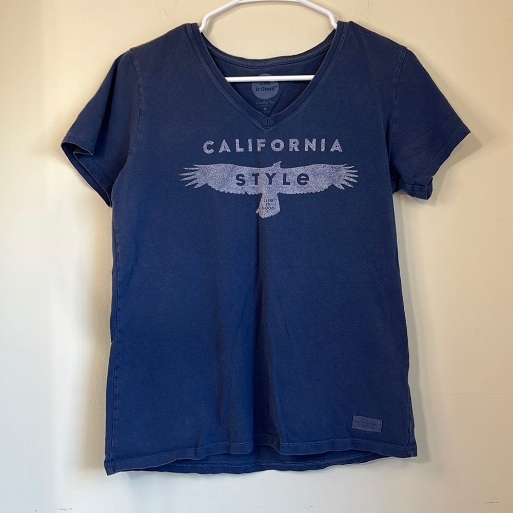 Life Is Good Crusher Classic Fit “California Style” Tee Size M